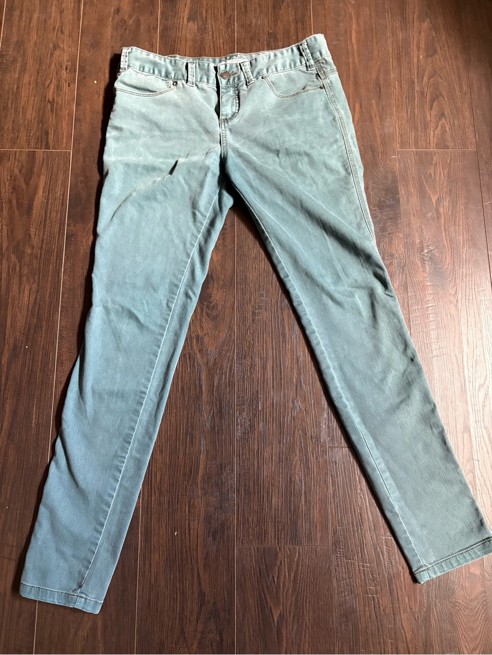 Free People Skinny Jeans in Sage Green